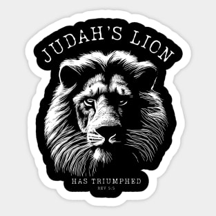 Judah's Lion - Lion Judah Rev 5:5 Sticker